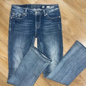 Miss Me Women's Dark Blue Boot Cut Jeans